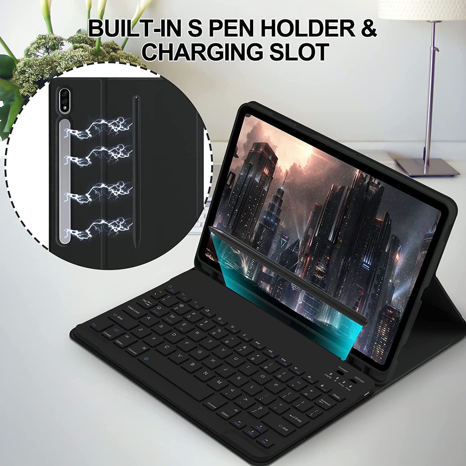삼성 갤럭시 탭 S9 플러스 케이스 삼성 탭 S9 +  - Samsung Tablet Keyboard Accessories 리뷰 및 가격