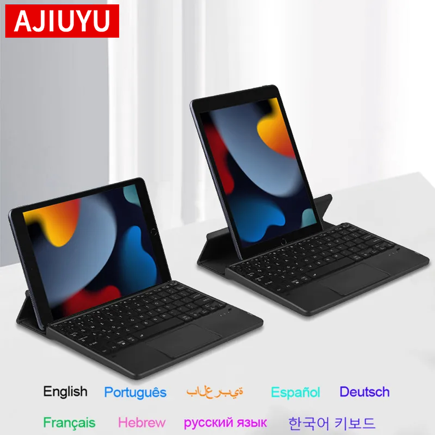 AJIUYU 접이식 블루투스 키보드 터치패드 백라이트  - Windows Tablet Accessories 리뷰 및 가격