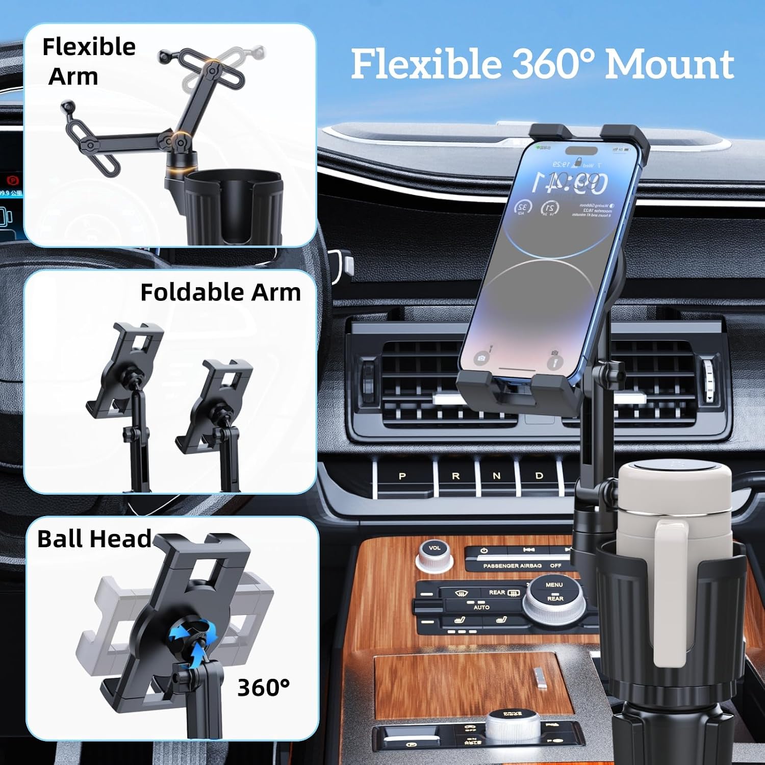 차량용 태블릿 거치대, 3-in-1 컵홀더형 아이패드  - Tablet Car Mount 리뷰 및 가격