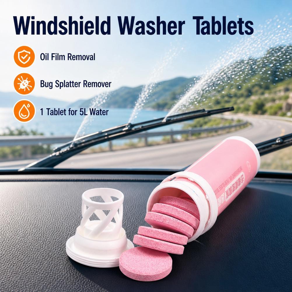 자동차 앞 유리 세정제 발포정, 벌레 흔적, 먼지, 기 - Tablet Car Accessories 리뷰 및 가격