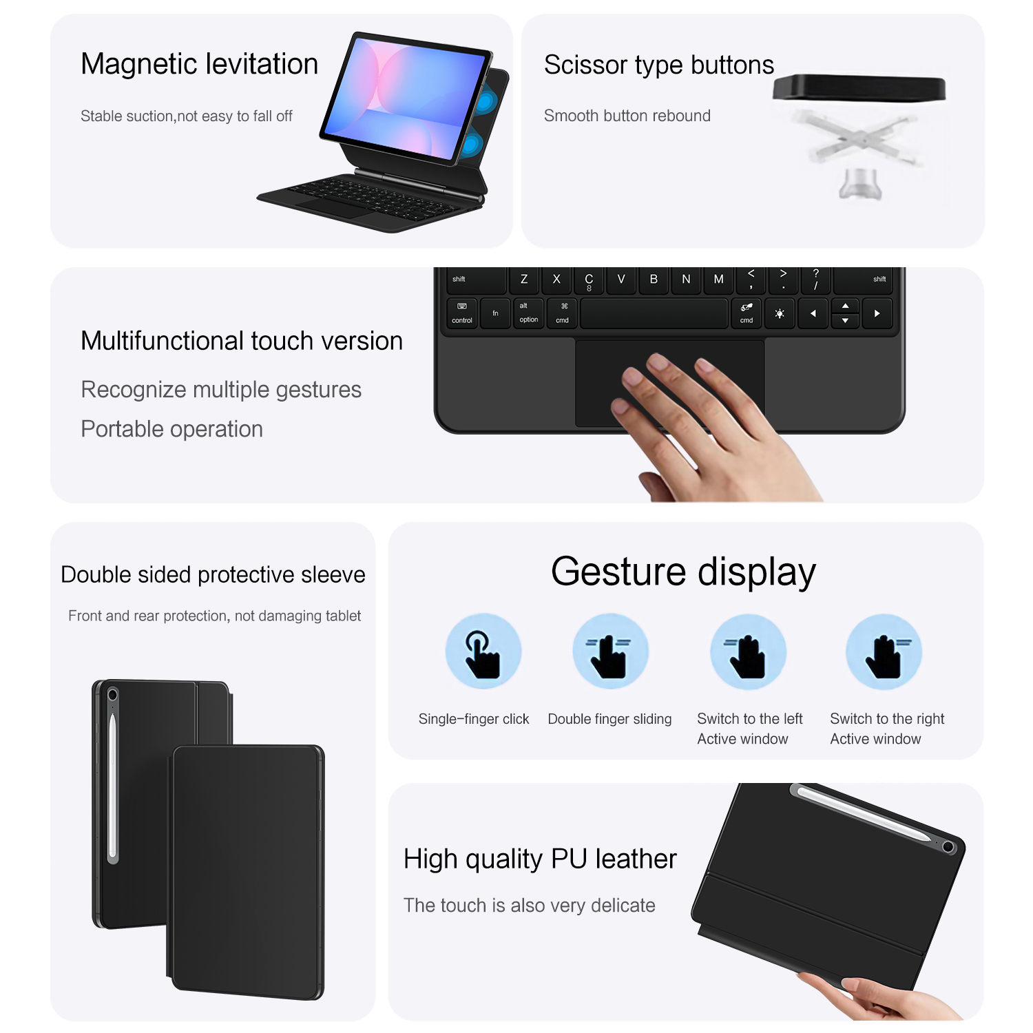 삼성 갤럭시 탭 S10 FE / S9 FE / S10  - Samsung Tablet Keyboard Accessories 리뷰 및 가격